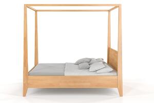 Buková postel s baldachýnem - Canopy , Buk přírodní, 140x200 cm