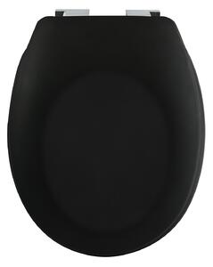 Spirella WC prkénko NEELA, soft-close, matné černé, duroplast