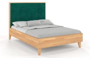 Buková postel s čalouněným čelem - Frida, , 140x200 cm