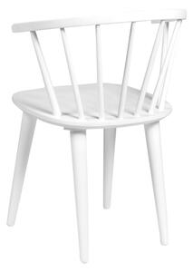 Bílá jídelní židle ze dřeva kaučukovníku Rowico Carmen