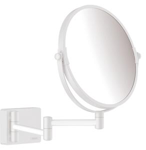 Hansgrohe AddStoris, kosmetické zrcadlo Ø188 mm, bílá matná, HAN-41791700