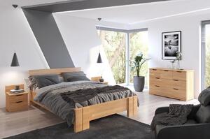Buková postel Arhus - zvýšená , Buk přírodní, 160x200 cm