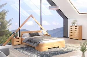 Buková postel Spektrum - zvýšená , 200x200 cm