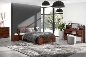 Prodloužená postel s úložným prostorem Sandemo - borovice , Borovice přírodní, 180x220 cm