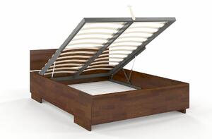 Prodloužená postel s úložným prostorem Bergman - borovice , 200x220 cm