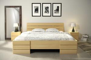 Zvýšená postel Sandemo - borovice , 140x200 cm