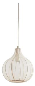 Béžové závěsné svítidlo s textilním stínidlem ø 29 cm Elati – Light & Living