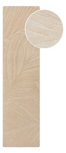 Béžový vlněný koberec běhoun 60x230 cm Lino Leaf – Flair Rugs