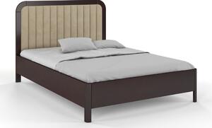 Zvýšená postel s čalouněným čelem - Modena - borovice, , Borovice přírodní, 120x200 cm