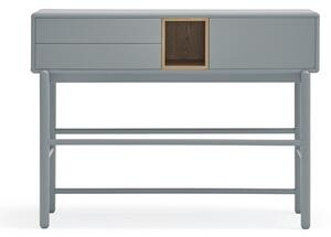 Modro-šedý konzolový stolek 35x120 cm Corvo – Teulat