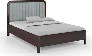 Zvýšená postel s čalouněným čelem - Modena - borovice, , Borovice přírodní, 140x200 cm