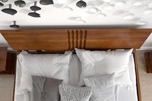 Buková postel Bari - zvýšená , Buk přírodní, 180x200 cm
