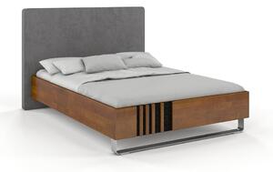 Buková postel s čalouněným čelem - Kelly 2 - zvýšená, , 140x200 cm