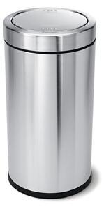 Odpadkový koš Simplehuman do komerčních prostor 55 l, houpací víko, kartáčovaná nerez ocel