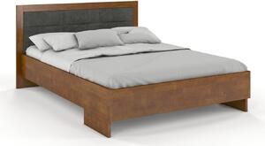 Buková postel s čalouněným čelem - Kalmar - zvýšená, , Buk přírodní, 160x200 cm