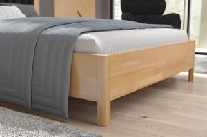 Buková postel s čalouněným čelem - Modena - zvýšená, , 180x200 cm