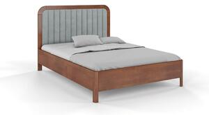 Buková postel s čalouněným čelem - Modena - zvýšená, , Buk přírodní, 140x200 cm