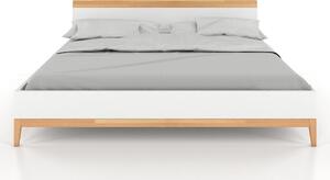 Dřevěná postel s úložným prostorem - Livia - zvýšená , Buk přírodní, 160x200 cm