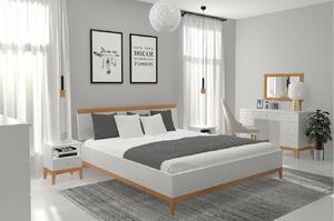 Dřevěná postel Livia - zvýšená , Buk přírodní, 180x200 cm