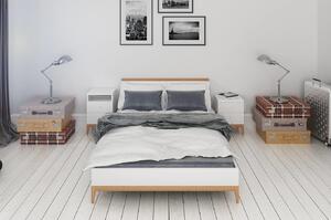 Dřevěná postel Livia - zvýšená , Buk přírodní, 120x200 cm