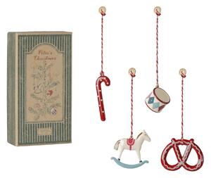 Vánoční ozdoba Peter's Christmas - set 4 ks