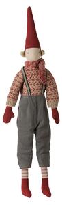 Vánoční skřítek Pixy Knitted sweater and scarf 61 cm – Boy