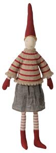Vánoční skřítek Pixy Striped Knitted Sweater 51 cm – Girl