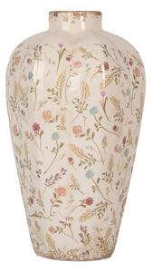 Keramická váza s barevnými kvítky Floral Cartoon M – 21x34 cm