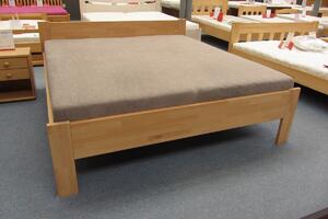 Buková postel Tina 2 - zvýšená , Buk přírodní, 160x200 cm