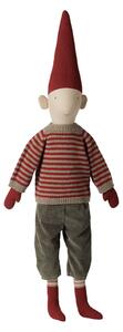 Vánoční skřítek Pixy Striped knitted sweater 84 cm – Boy