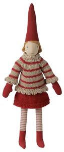 Vánoční skřítek Pixy Striped Knitted Sweater 31 cm – Girl