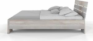 Dubová postel Sandemo - zvýšená - bělený olej , Dub sonoma, 160x200 cm