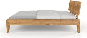 Dubová postel Bari - bezbarvý olej , Dub přírodní, 140x200 cm
