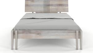 Dubová postel Bari - bělený olej , Dub sonoma, 160x200 cm