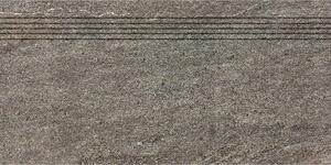 Schodovka Rako Quarzit hnědá 30x60 cm reliéfní DCVSR736.1
