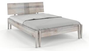 Dubová postel Bari - bělený olej , Dub sonoma, 140x200 cm