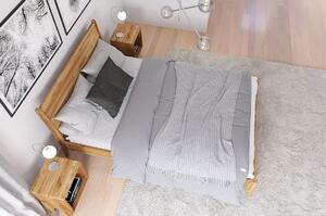 Dubová postel Radom - bezbarvý olej , Dub přírodní, 140x200 cm