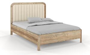 Dubová postel s čalouněným čelem Modena - retro olej Dub retro 140x200 cm