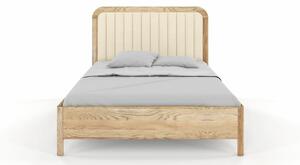 Dubová postel s čalouněným čelem Modena - retro olej Dub retro 160x200 cm