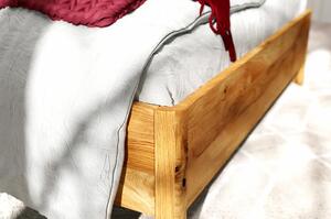 Dubová postel s čalouněným čelem ModenaČalounění postele: Dub přírodní 200x200 cm