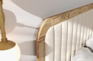 Dubová postel s čalouněným čelem Modena - retro olej Dub retro 200x200 cm