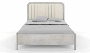 Dubová postel s čalouněným čelem Modena - bělený olej Dub sonoma 180x200 cm