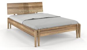 Dubová postel Bari - retro olej , Dub retro, 140x200 cm