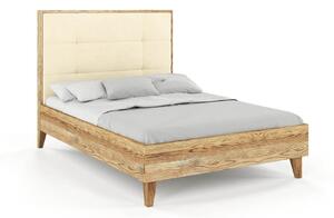 Dubová postel s čalouněným čelem Frida - retro olej Dub retro 200x200 cm