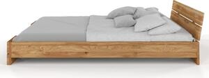 Dubová postel Sandemo - bezbarvý olej , Dub přírodní, 140x200 cm