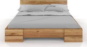 Dubová postel Sandemo - bezbarvý lak Rozměr: 180x200