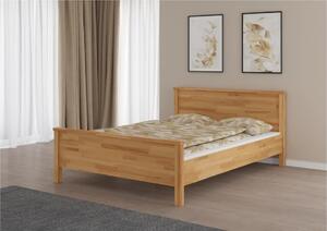 Buková manželská postel Como , Buk přírodní, 160x200 cm