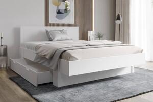 Buková manželská postel s úložným prostorem - Fano , Buk přírodní, 160x200 cm