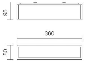 Redo 01-1234 - LED Koupelnové nástěnné svítidlo EGO LED/12W/230V IP44 chrom