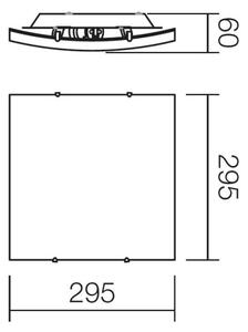 Redo 05-812 - Stropní svítidlo SHAKE 1xE27/42W/230V 29,5x29,5 cm bílá